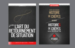 Histoires de crêpes / Campagne d'affichage teaser et lancement